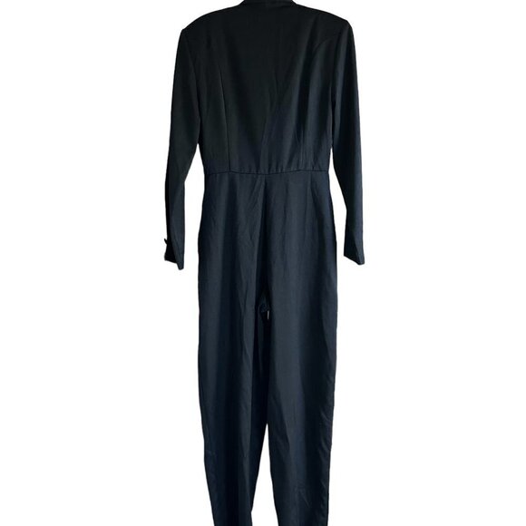 ZONE CALIFORNIA Vintage 90s Women's Black Tuxedo Style Jumpsuit US S - Picture 3 of 6